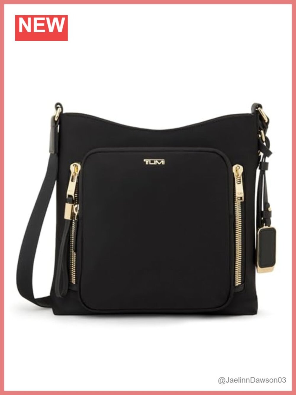 Women's Nylon Crossbody Bag Adjustable Travel Purse Water-Resistant Pockets